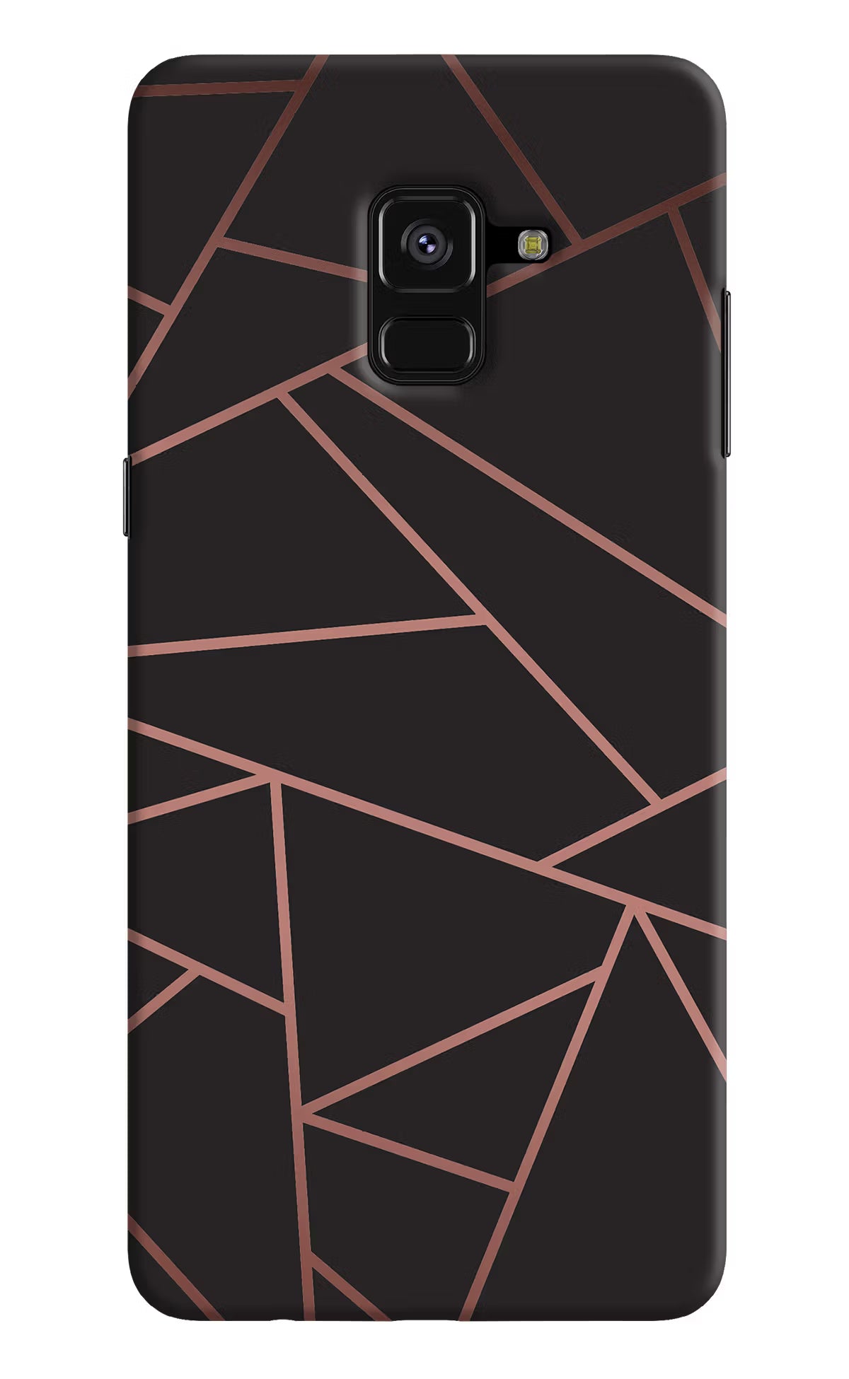 Geometric Pattern Samsung A8 plus Hard Case Back Cover by Casekaro
