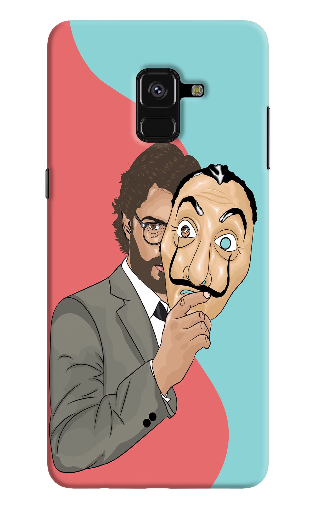 Professor Samsung A8 plus Hard Case Back Cover by Casekaro