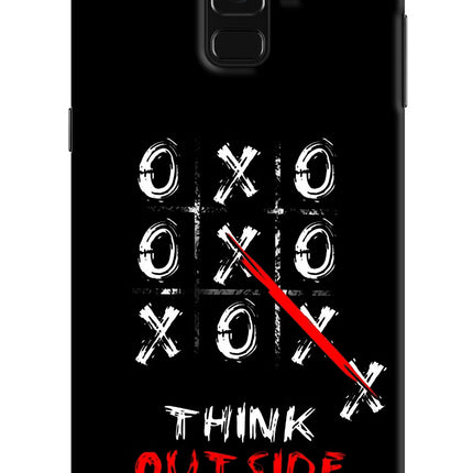 Think out of the BOX Samsung A8 plus Hard Case Back Cover by Casekaro