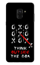 Think out of the BOX Samsung A8 plus Hard Case Back Cover by Casekaro