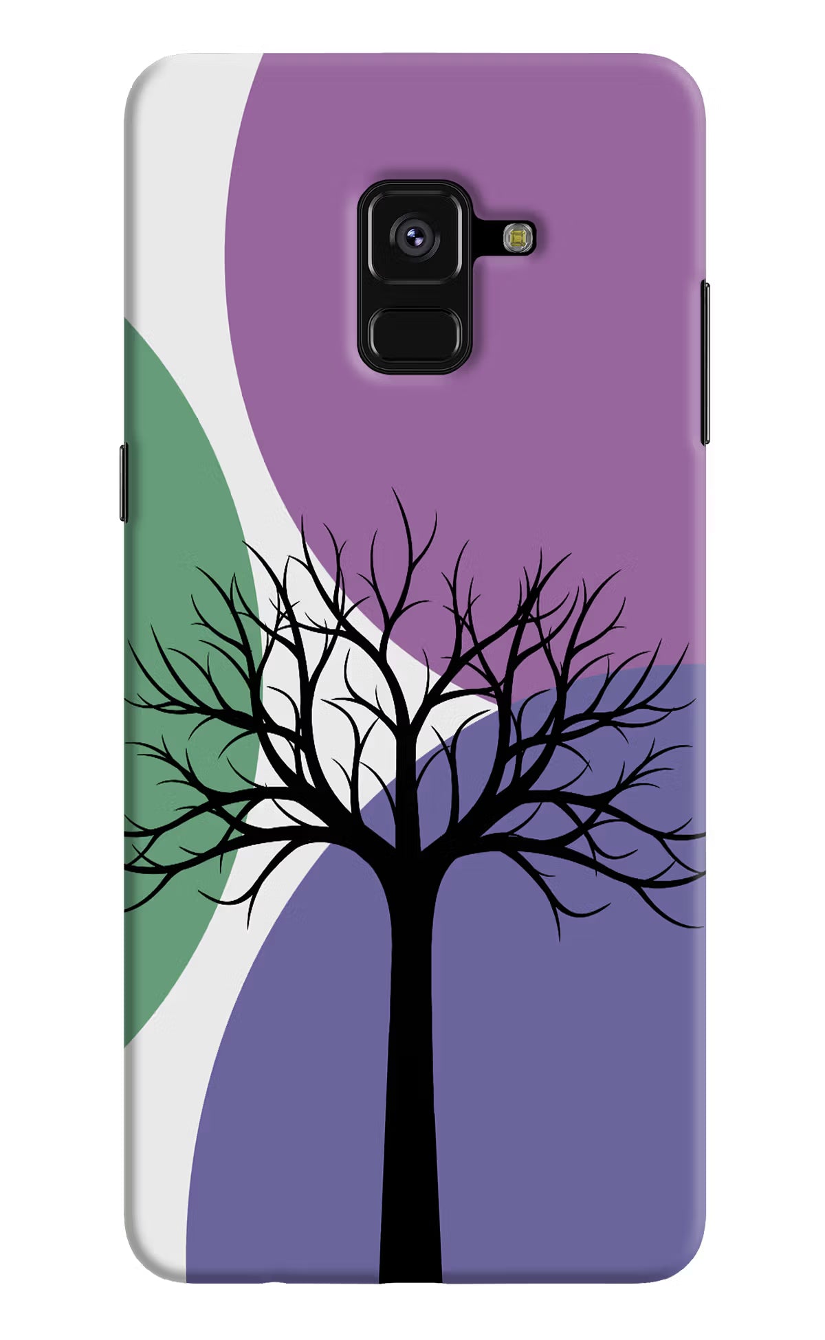 Tree Art Samsung A8 plus Hard Case Back Cover by Casekaro