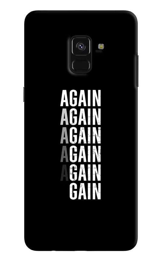 Again Again Gain Samsung A8 plus Hard Case Back Cover by Casekaro