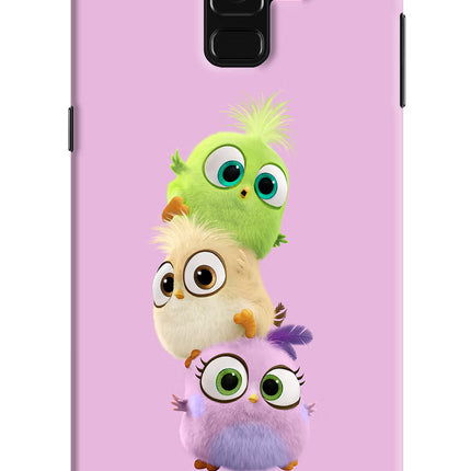 Cute Little Birds Samsung A8 plus Hard Case Back Cover by Casekaro