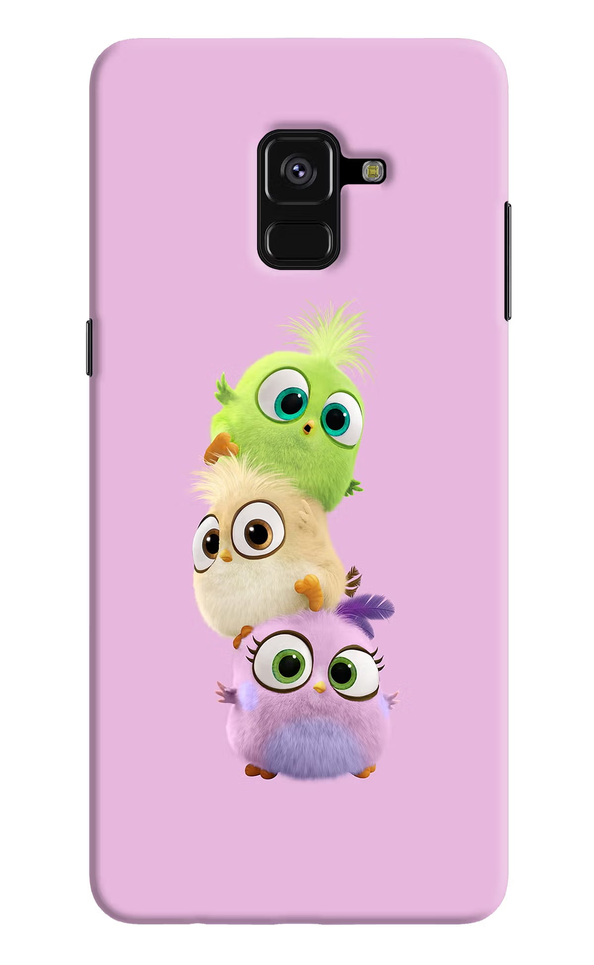 Cute Little Birds Samsung A8 plus Hard Case Back Cover by Casekaro