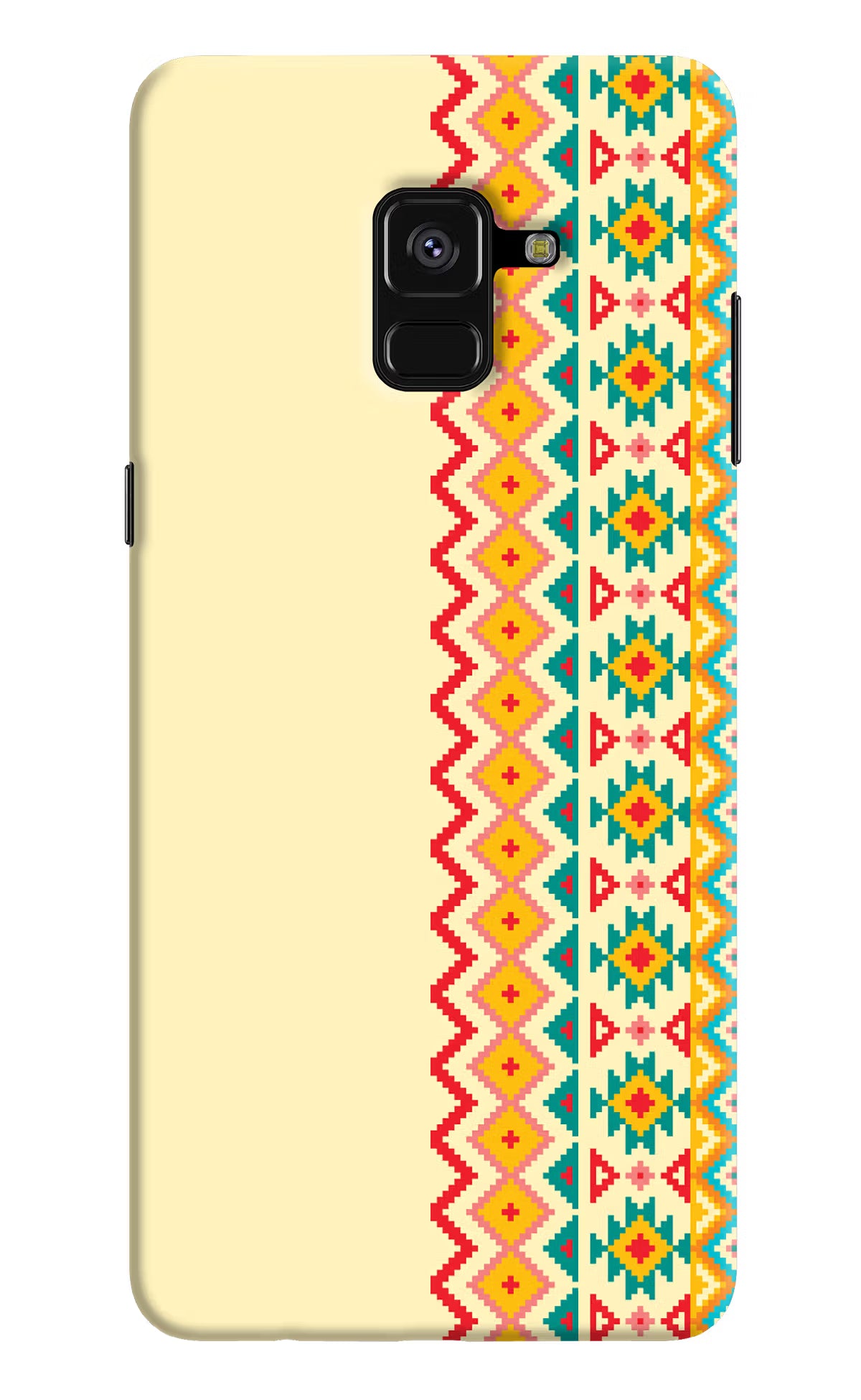 Ethnic Seamless Samsung A8 plus Hard Case Back Cover by Casekaro