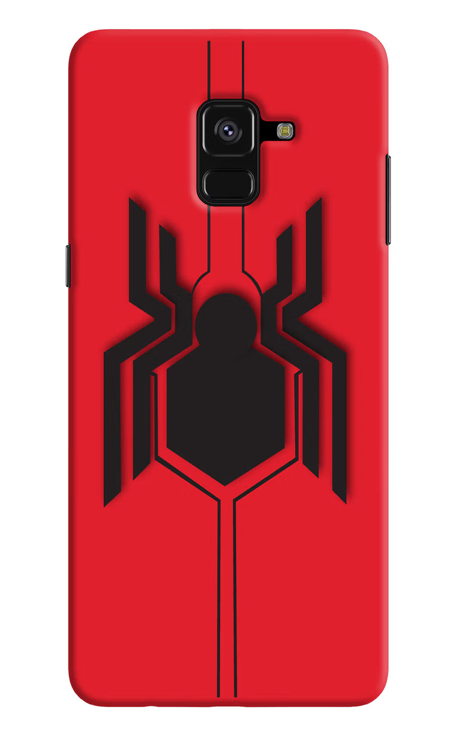 Spider Samsung A8 plus Back Cover, Hard case
