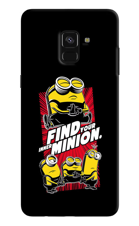 Find your inner Minion Samsung A8 plus Hard Case Back Cover by Casekaro