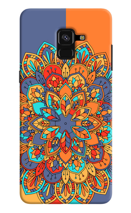 Color Mandala Samsung A8 plus Hard Case Back Cover by Casekaro