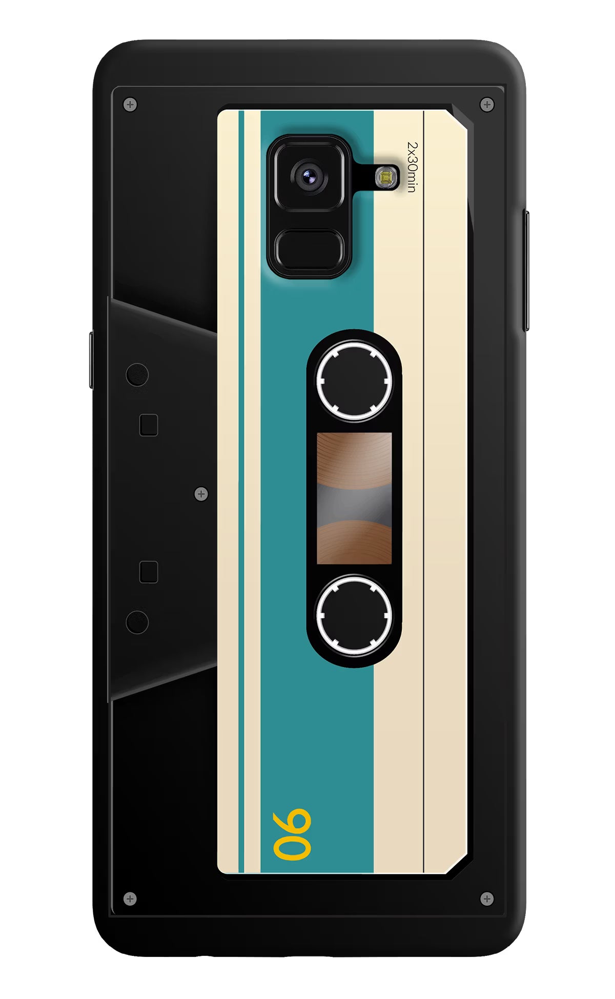Cassette Samsung A8 plus Hard Case Back Cover by Casekaro
