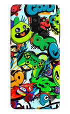 Game Doodle Samsung A8 plus Hard Case Back Cover by Casekaro