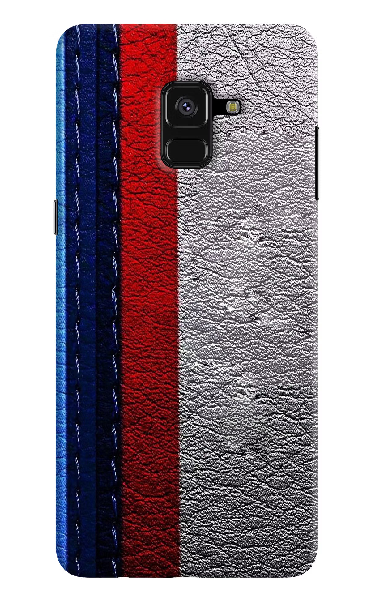 BMW Stripes Samsung A8 plus Hard Case Back Cover by Casekaro