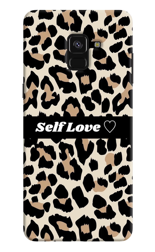 Leopard Print Self Love Samsung A8 plus Hard Case Back Cover by Casekaro