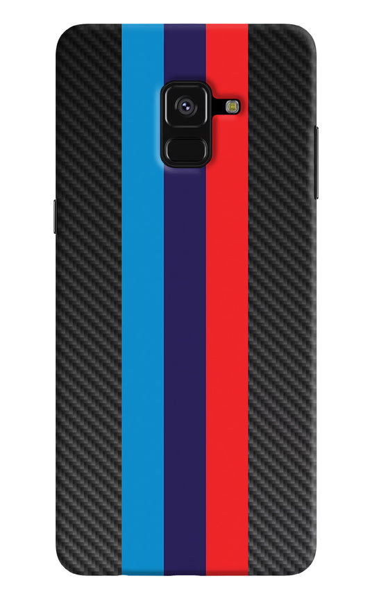 BMW Stripes Pattern Samsung A8 plus Hard Case Back Cover by Casekaro