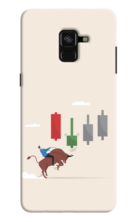 Bull Trading Momentum Samsung A8 plus Hard Case Back Cover by Casekaro