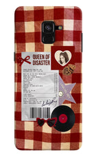 Queen of Disaster Samsung A8 plus Hard Case Back Cover by Casekaro