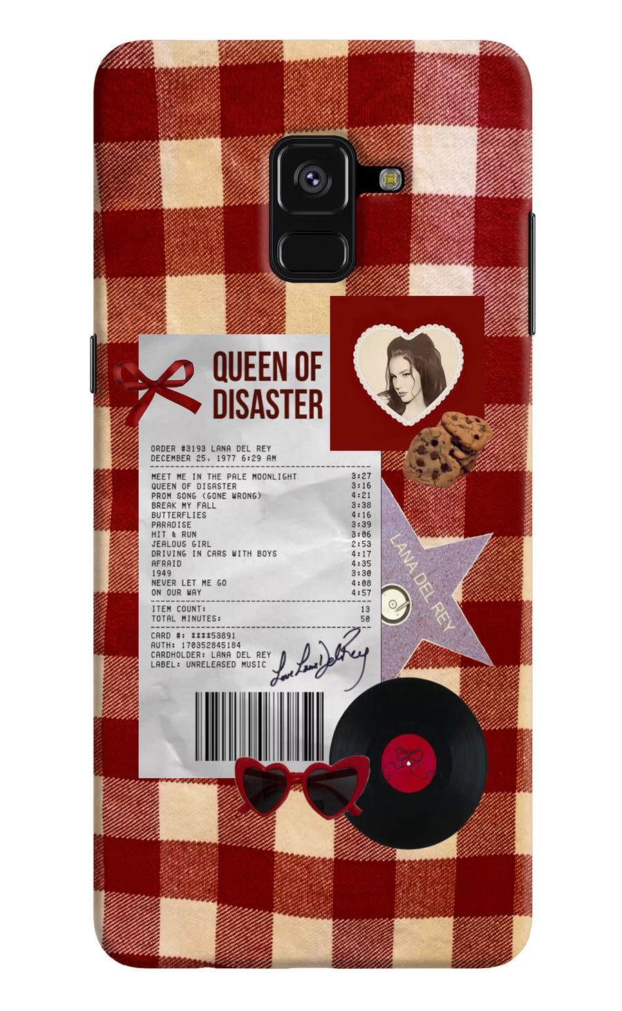 Queen of Disaster Samsung A8 plus Back Cover, Hard case