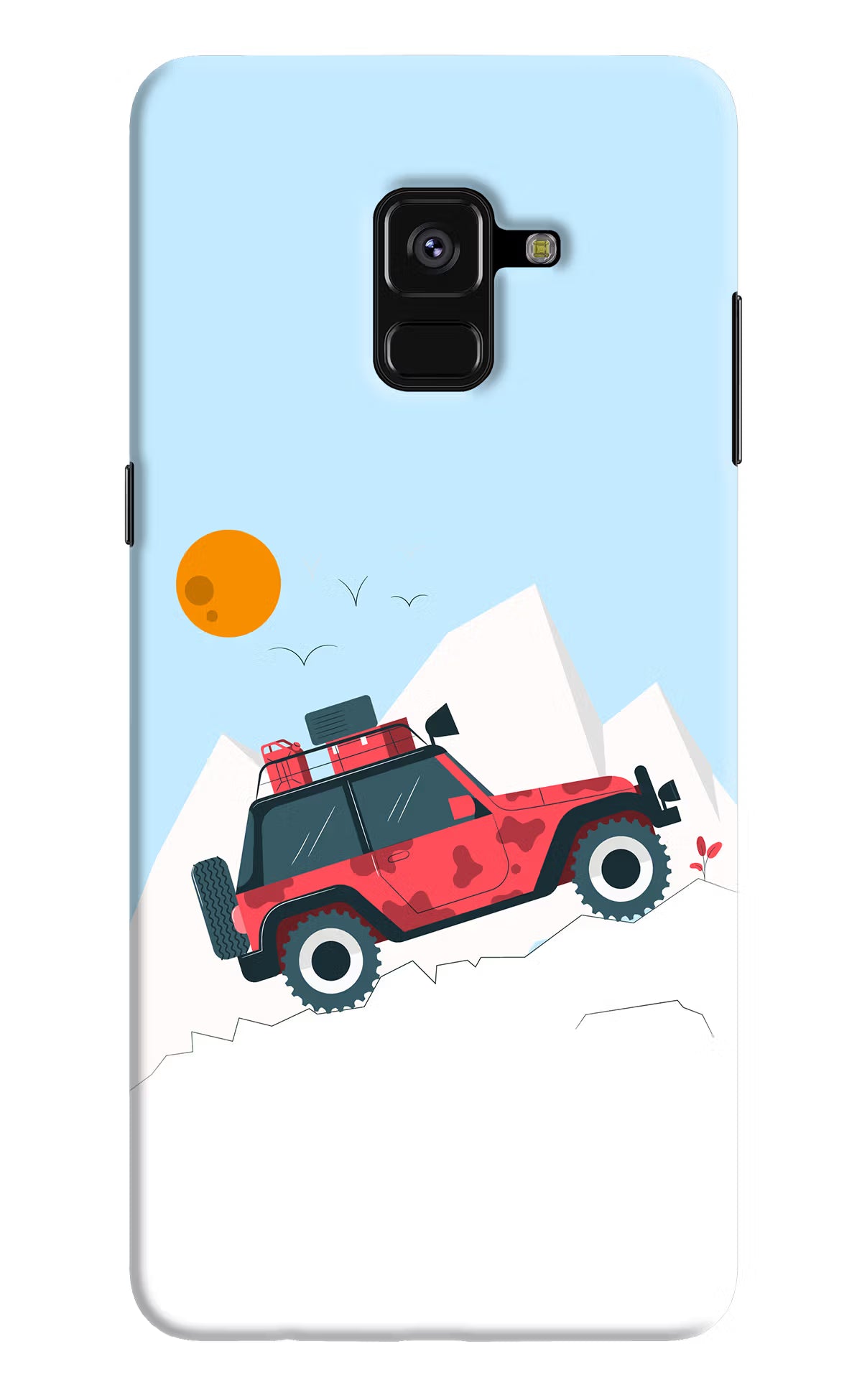 Mountain Trail Beast Samsung A8 plus Hard Case Back Cover by Casekaro