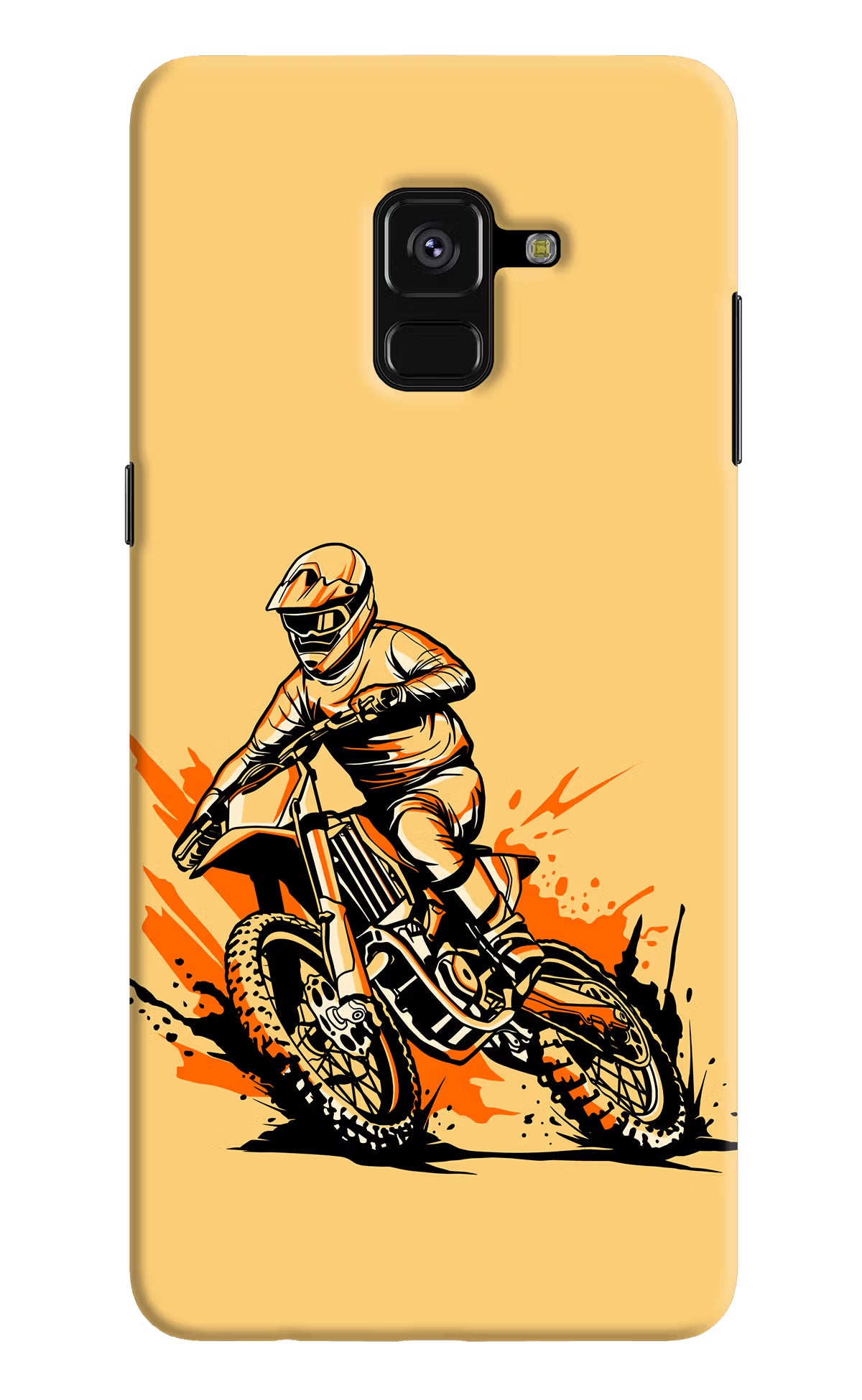 Off-Road Fury Samsung A8 plus Hard Case Back Cover by Casekaro