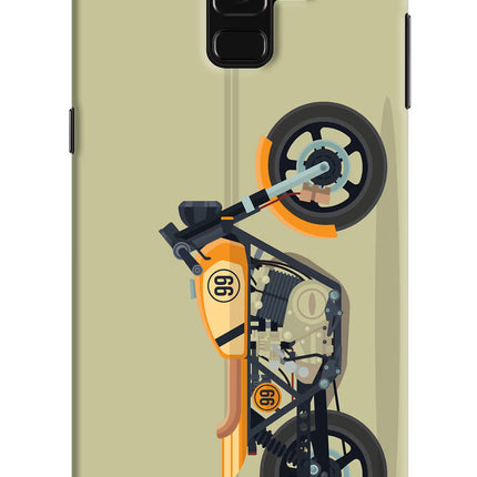 Vertical Speedster Samsung A8 plus Hard Case Back Cover by Casekaro