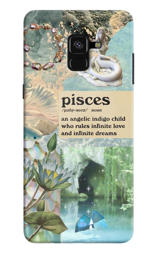 Pisces Zodiac Samsung A8 plus Hard Case Back Cover by Casekaro
