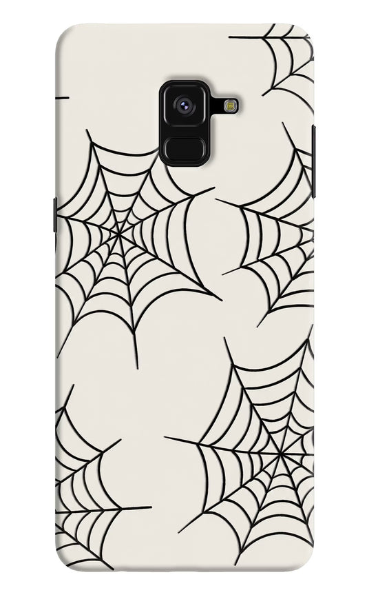 Spider Web Samsung A8 plus Hard Case Back Cover by Casekaro