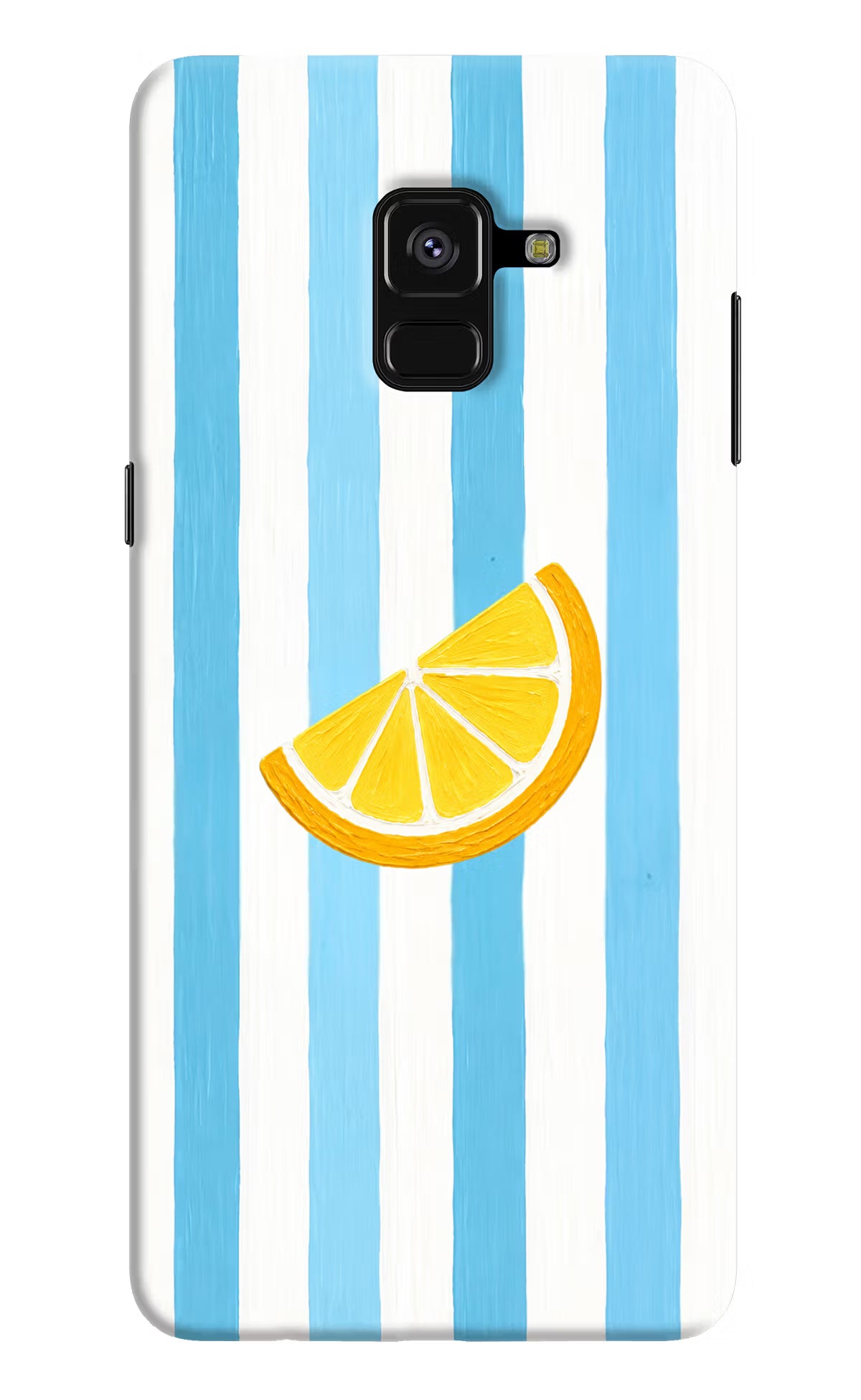 Summer Lemon Samsung A8 plus Hard Case Back Cover by Casekaro