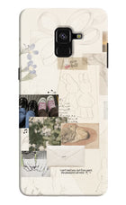 Soft Aesthetic Samsung A8 plus Hard Case Back Cover by Casekaro