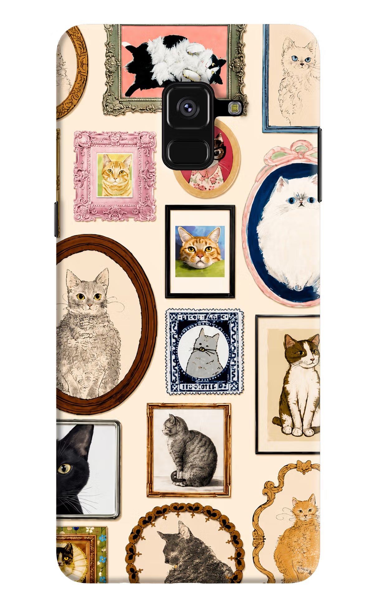 Mirror Cats Samsung A8 plus Back Cover