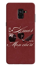 Velvet Cherry Samsung A8 plus Hard Case Back Cover by Casekaro