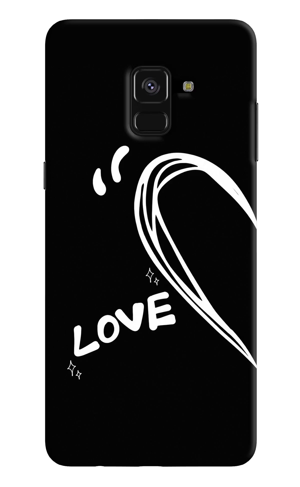 Love Line Samsung A8 plus Back Cover