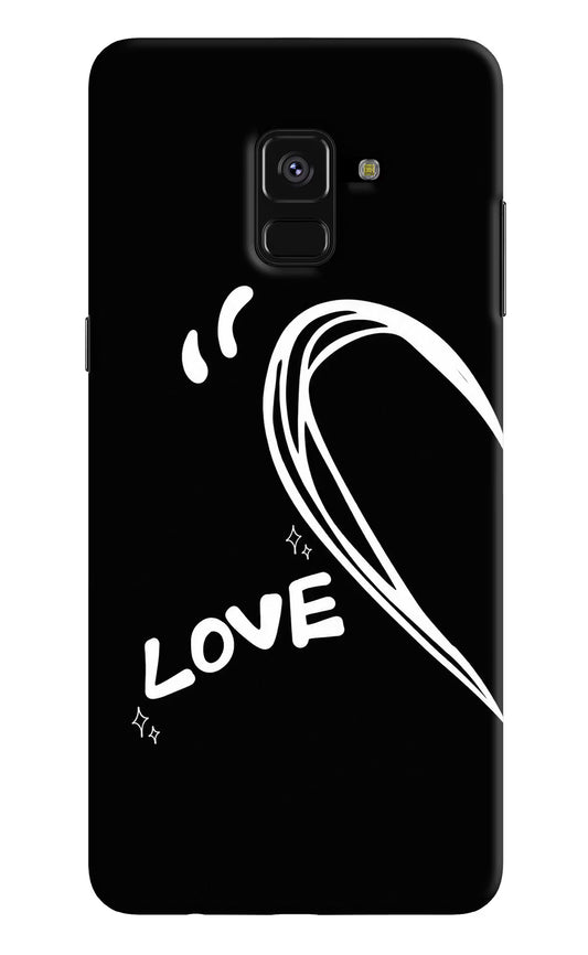 Love Line Samsung A8 plus Hard Case Back Cover by Casekaro