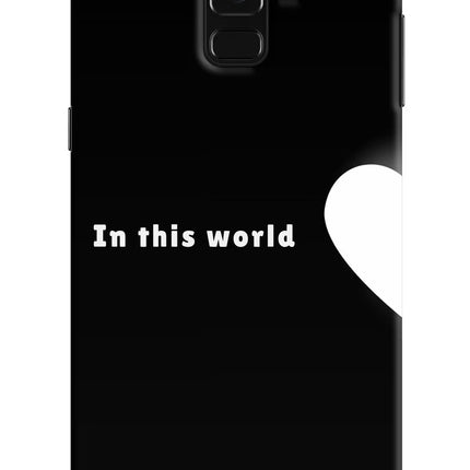 This World Samsung A8 plus Hard Case Back Cover by Casekaro