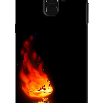 Ember Flame Samsung A8 plus Hard Case Back Cover by Casekaro