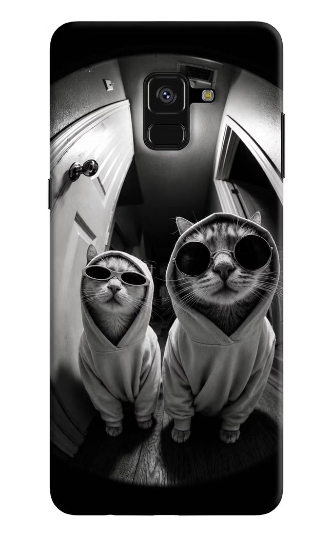 Hood Cats Samsung A8 plus Hard Case Back Cover by Casekaro