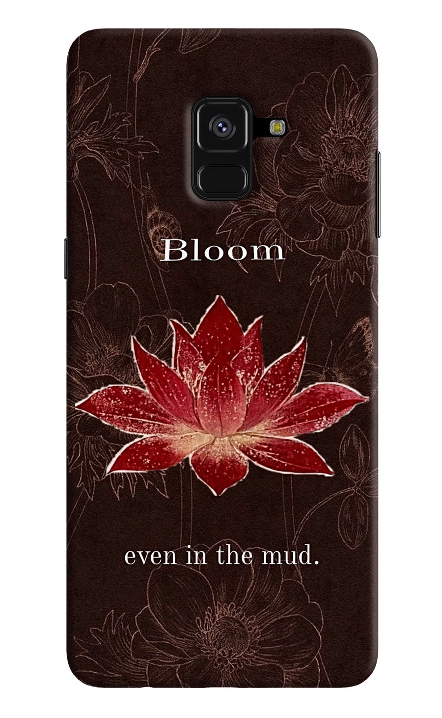 Bloom Samsung A8 plus Back Cover, Hard case
