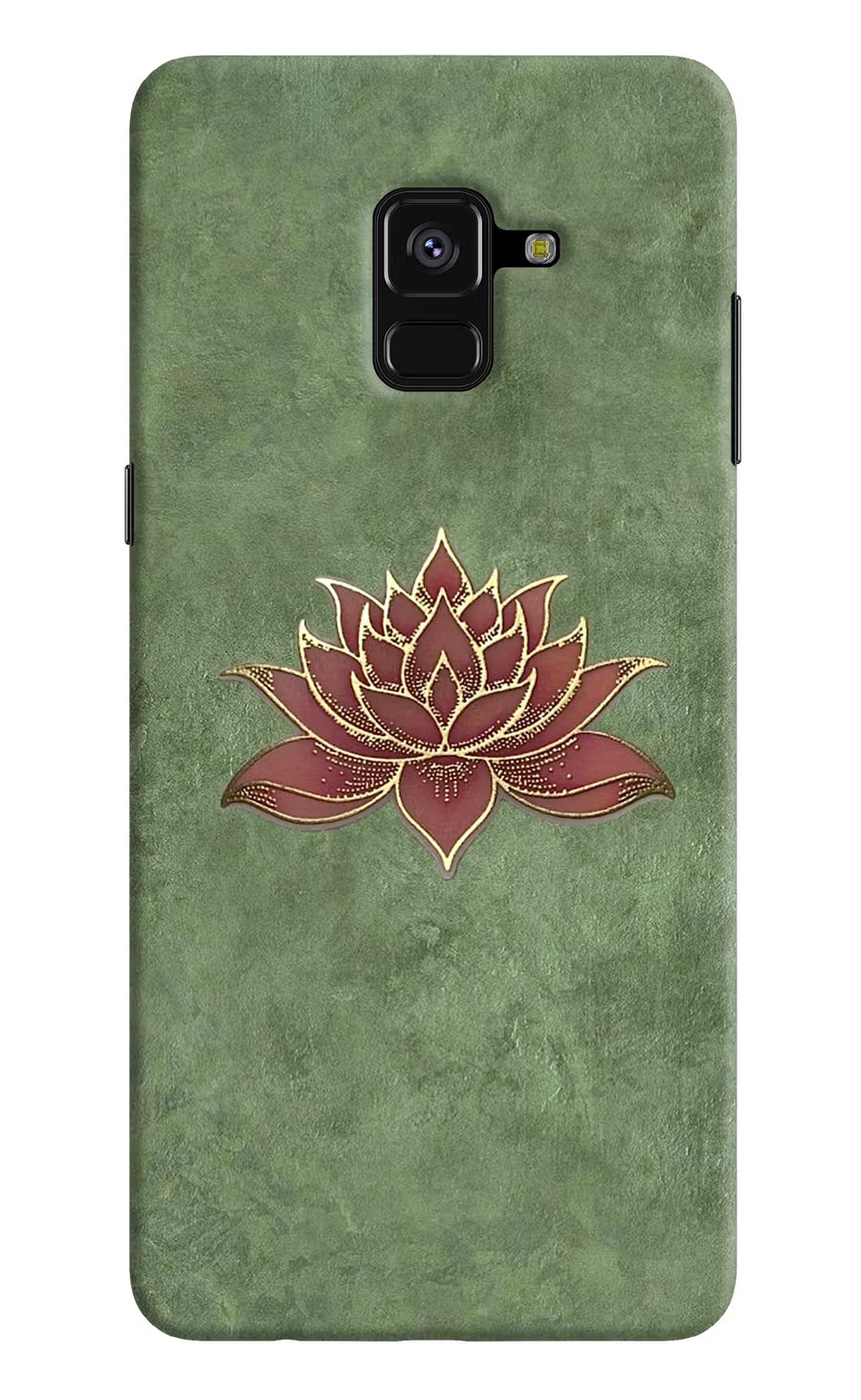 Lotus Grace Samsung A8 plus Back Cover, Hard case
