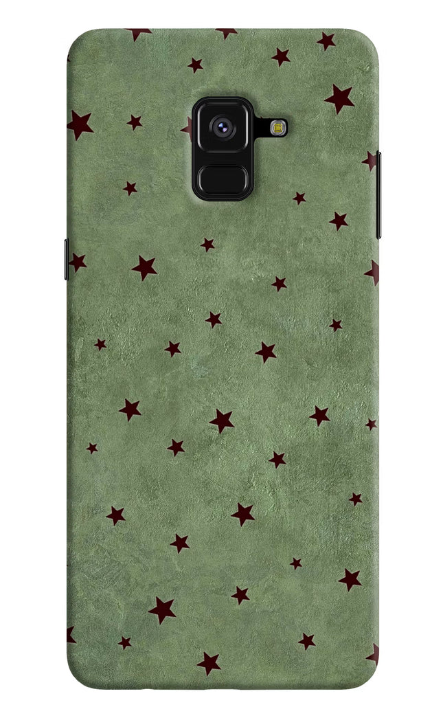 Green Stars Samsung A8 plus Hard Case Back Cover by Casekaro