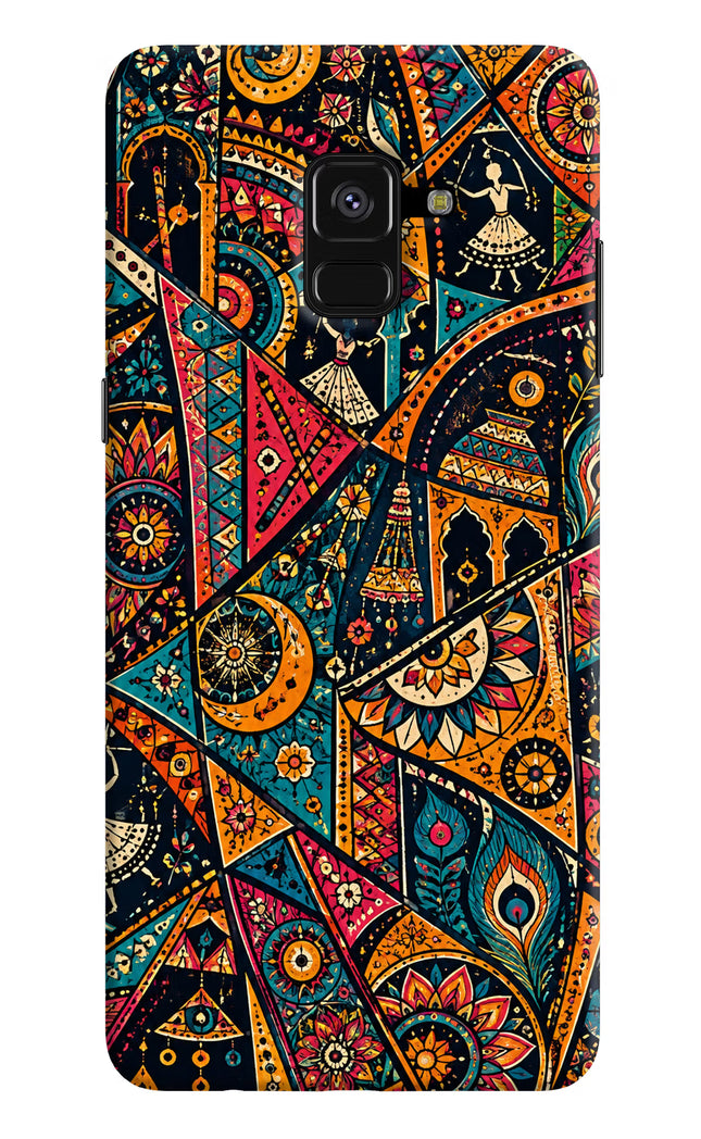 Folk Print Samsung A8 plus Hard Case Back Cover by Casekaro