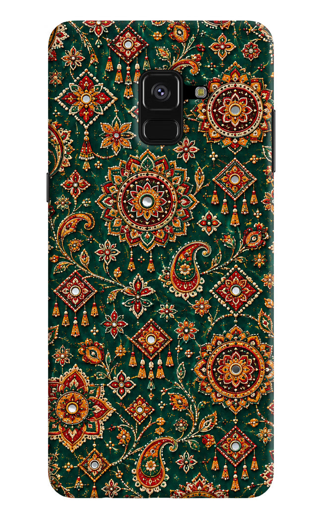 Green Pataka Samsung A8 plus Hard Case Back Cover by Casekaro