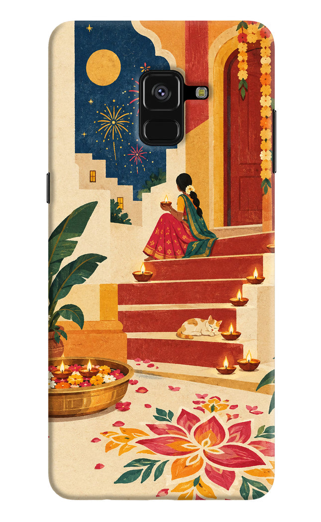 Diwali Rangoli Samsung A8 plus Back Cover