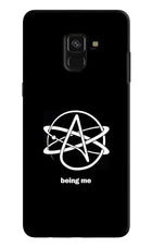 Atheist Symbol Samsung A8 plus Hard Case Back Cover by Casekaro