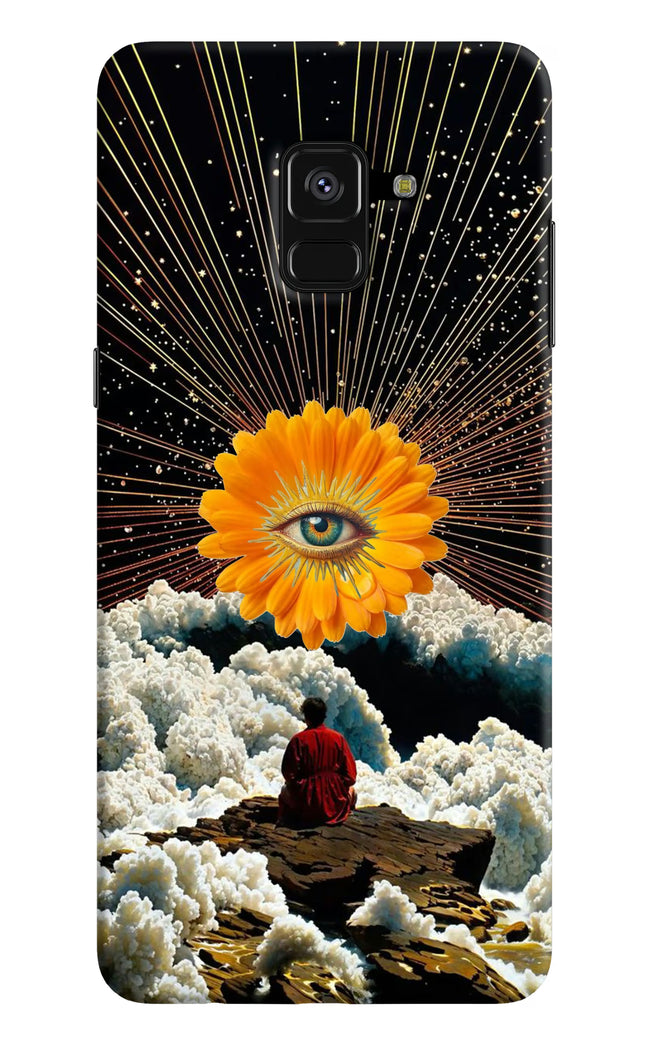 Cosmic Flower Samsung A8 plus Hard Case Back Cover by Casekaro
