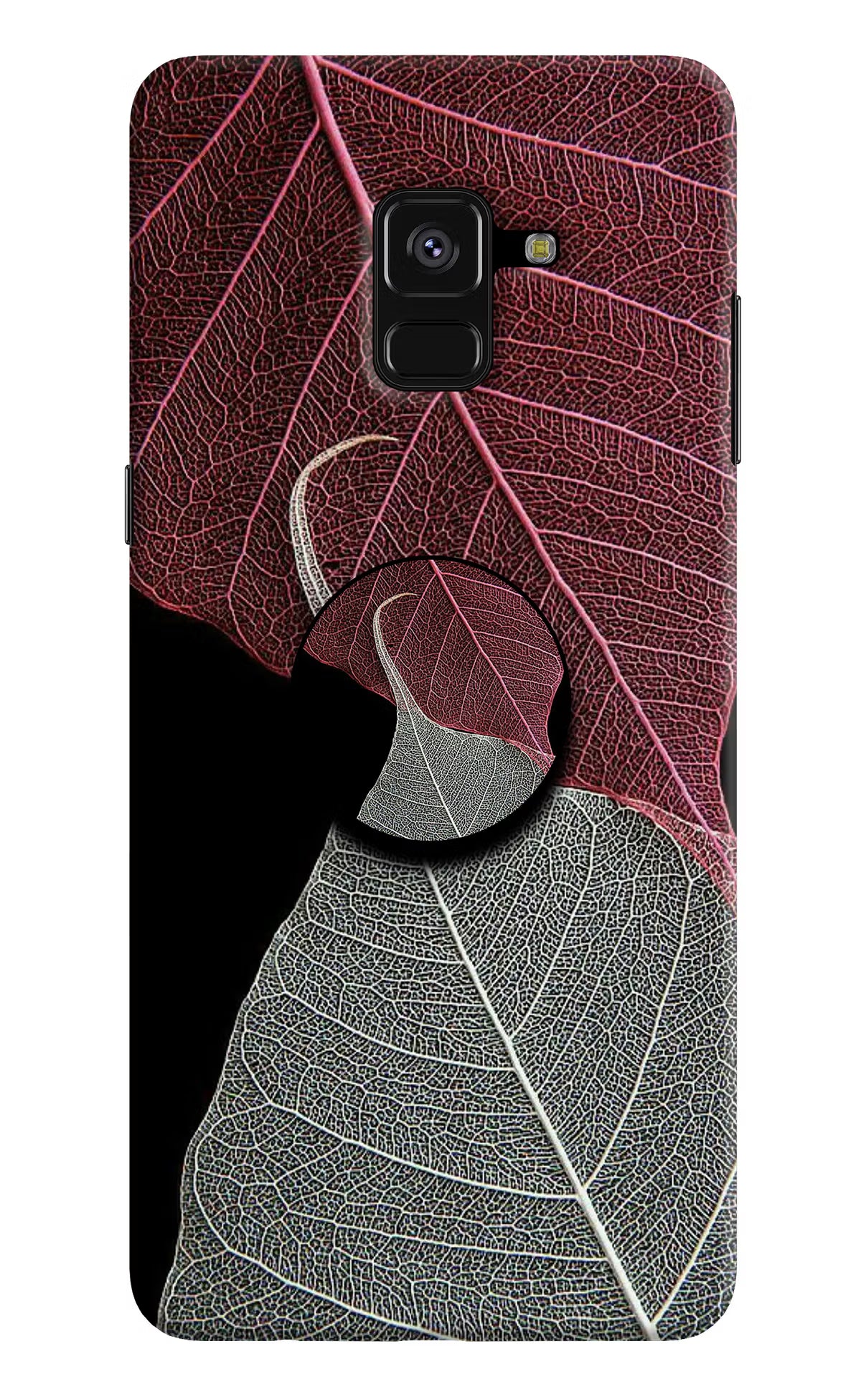 Leaf Pattern Samsung A8 plus Pop Case by Casekaro