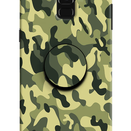 Camouflage Samsung A8 plus Pop Case by Casekaro