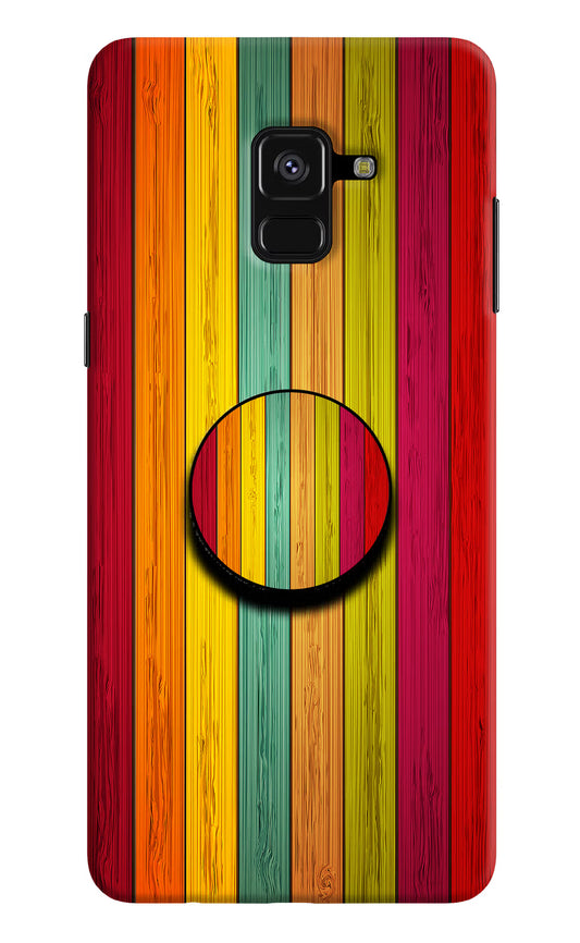 Multicolor Wooden Samsung A8 plus Pop Case by Casekaro
