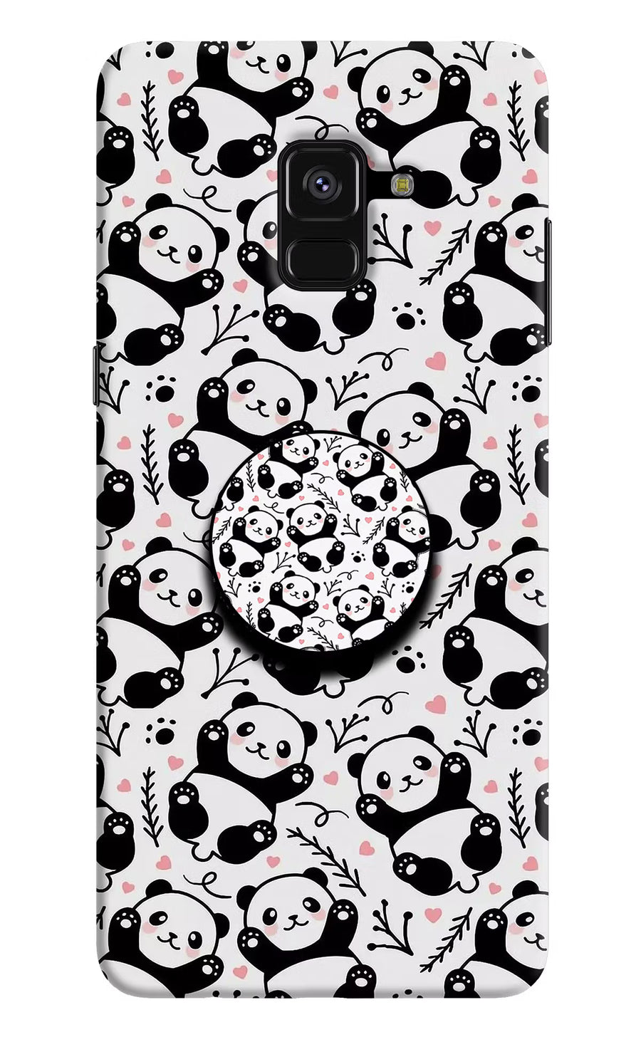 Cute Panda Samsung A8 plus Pop Case, Hard case