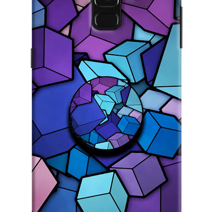 Cubic Abstract Samsung A8 plus Pop Case by Casekaro