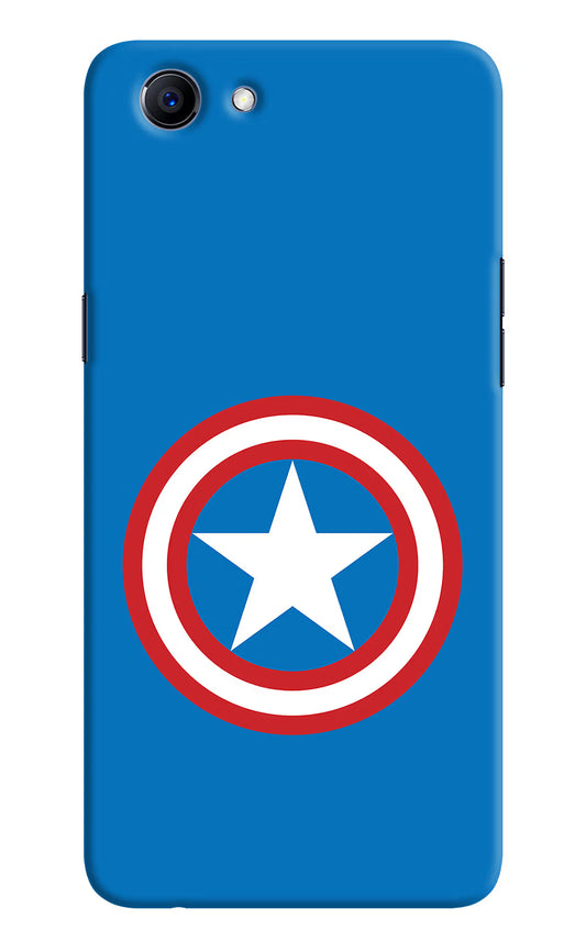 Captain America Logo Realme 1 Hard Case Back Cover by Casekaro