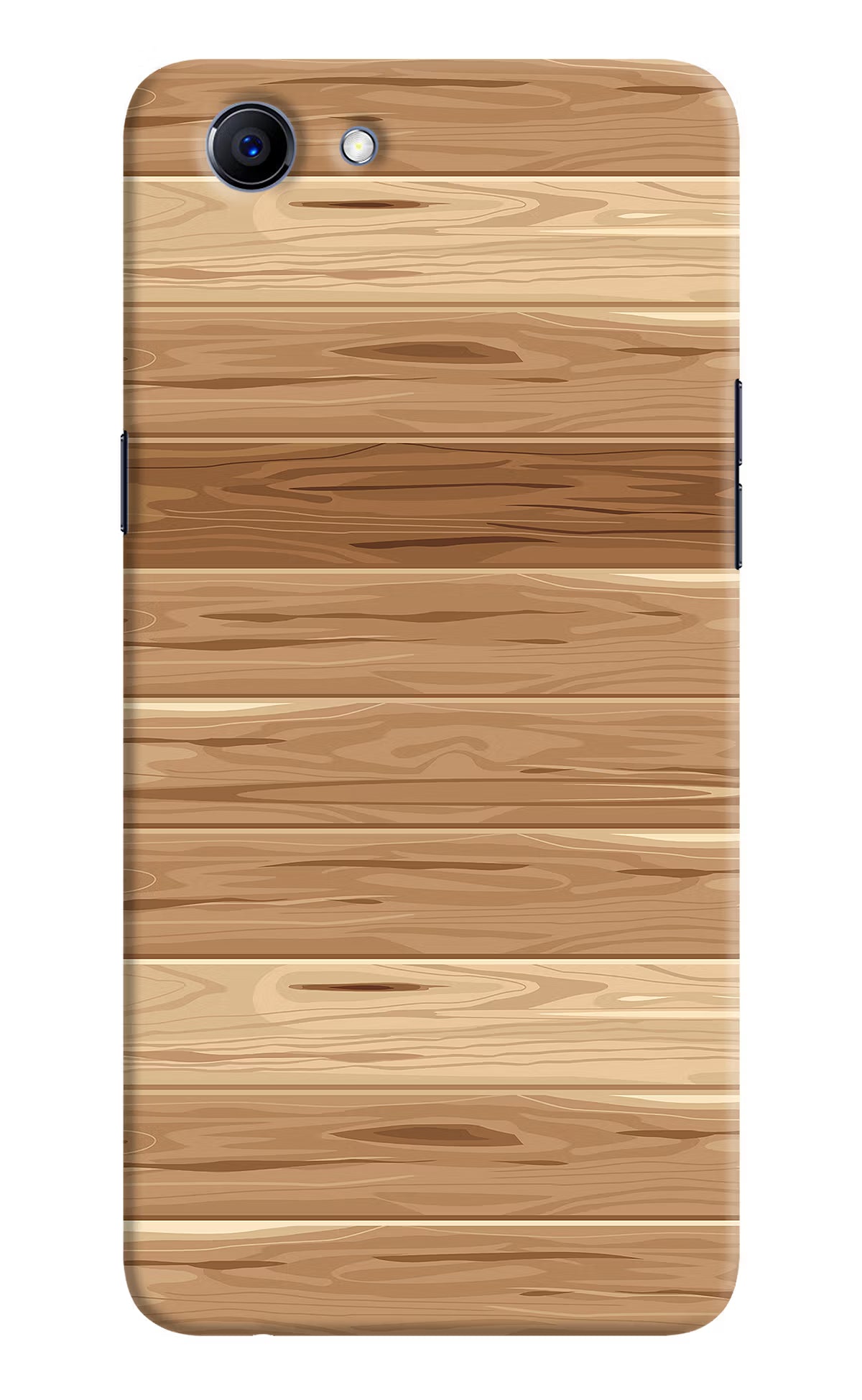 Wooden Vector Realme 1 Hard Case Back Cover by Casekaro