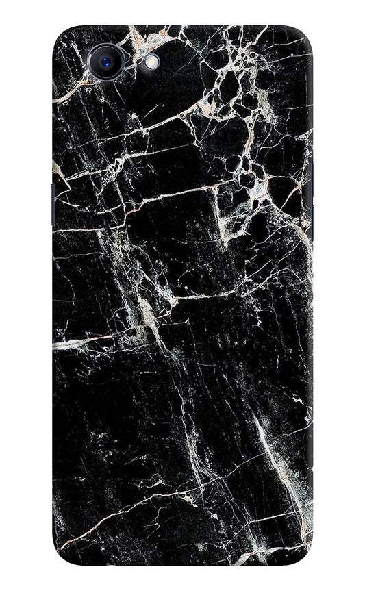 Black Marble Texture Realme 1 Hard Case Back Cover by Casekaro